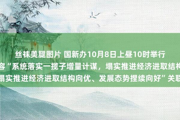 丝袜美腿图片 国新办10月8日上昼10时举行新闻发布会，发改委先容“系统落实一揽子增量计谋，塌实推进经济进取结构向优、发展态势捏续向好”关联情况