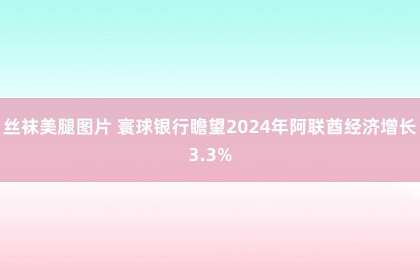 丝袜美腿图片 寰球银行瞻望2024年阿联酋经济增长3.3%