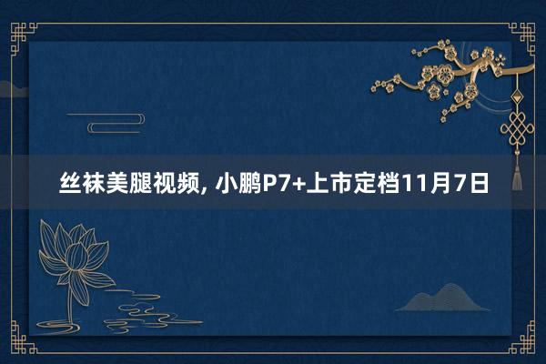 丝袜美腿视频， 小鹏P7+上市定档11月7日