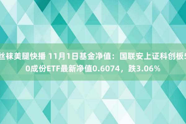 丝袜美腿快播 11月1日基金净值：国联安上证科创板50成份ETF最新净值0.6074，跌3.06%