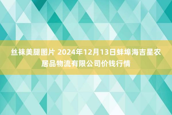 丝袜美腿图片 2024年12月13日蚌埠海吉星农居品物流有限公司价钱行情