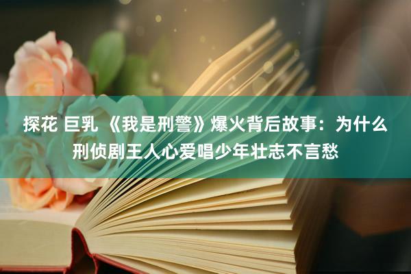 探花 巨乳 《我是刑警》爆火背后故事：为什么刑侦剧王人心爱唱少年壮志不言愁