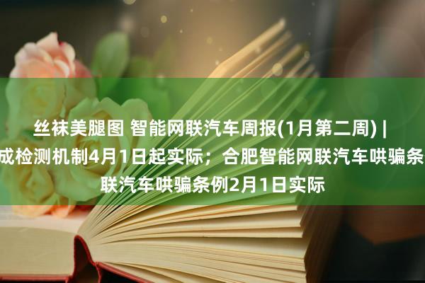 丝袜美腿图 智能网联汽车周报(1月第二周) | 车联网相等看成检测机制4月1日起实际；合肥智能网联汽车哄骗条例2月1日实际