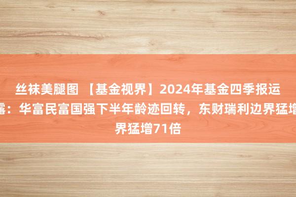 丝袜美腿图 【基金视界】2024年基金四季报运行袒露：华富民富国强下半年龄迹回转，东财瑞利边界猛增71倍